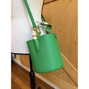 Green Shoulder Bucket Bag